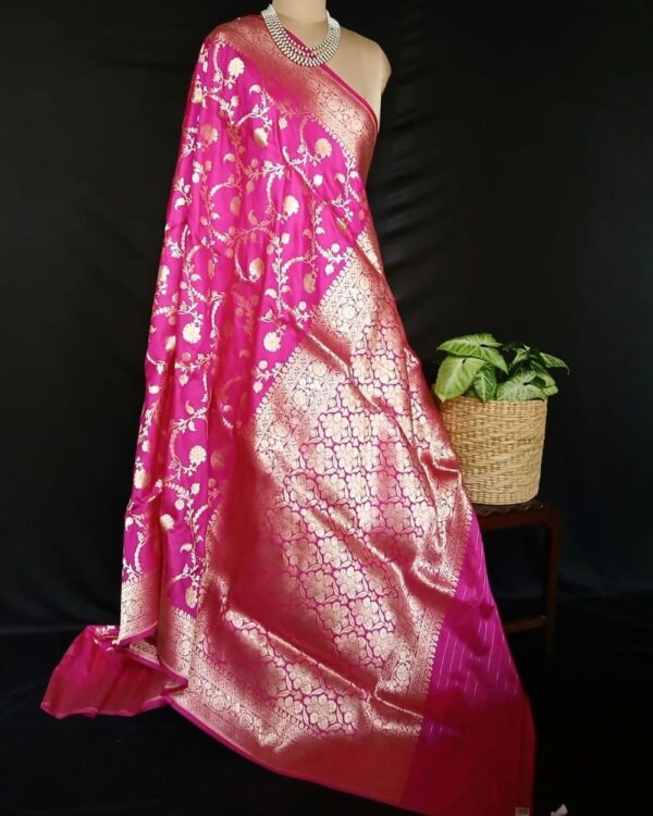 Banarasi Jungla Katan Silk Saree – (BJKS0006) - Image 7