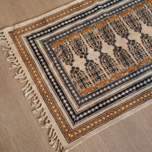 Kalamkari Dhurrie from Warangal (2 x 6 ft) – (NWKD0046)