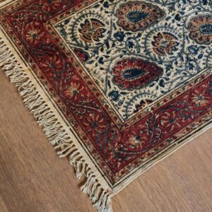 Kalamkari Dhurrie from Warangal (2 x 6 ft) – (NWKD0049)