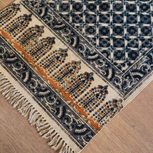 Kalamkari Dhurrie from Warangal (2 x 6 ft) – (NWKD0050)